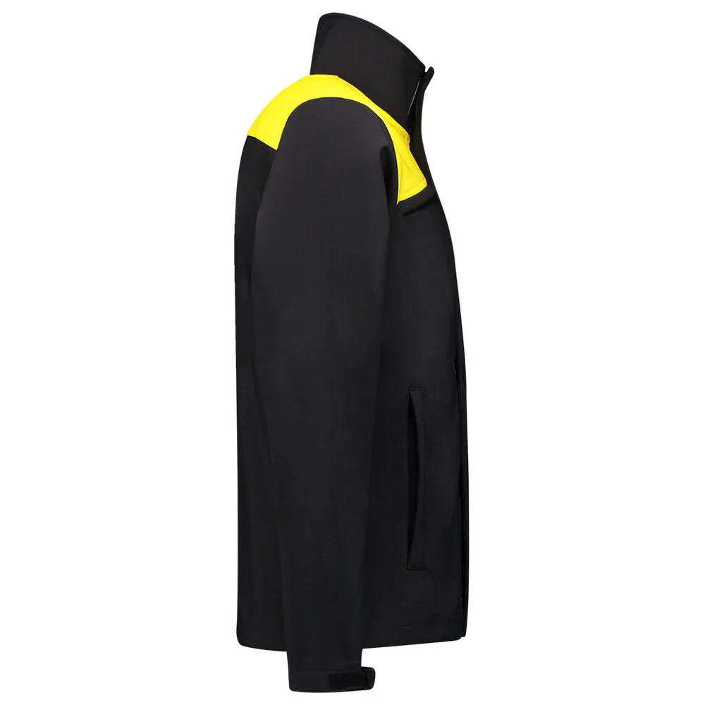 Softshell bicolor Naden black/yellow