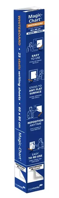 Flipoverfolie Whiteboard 60x80cm - 25 vellen - Wit