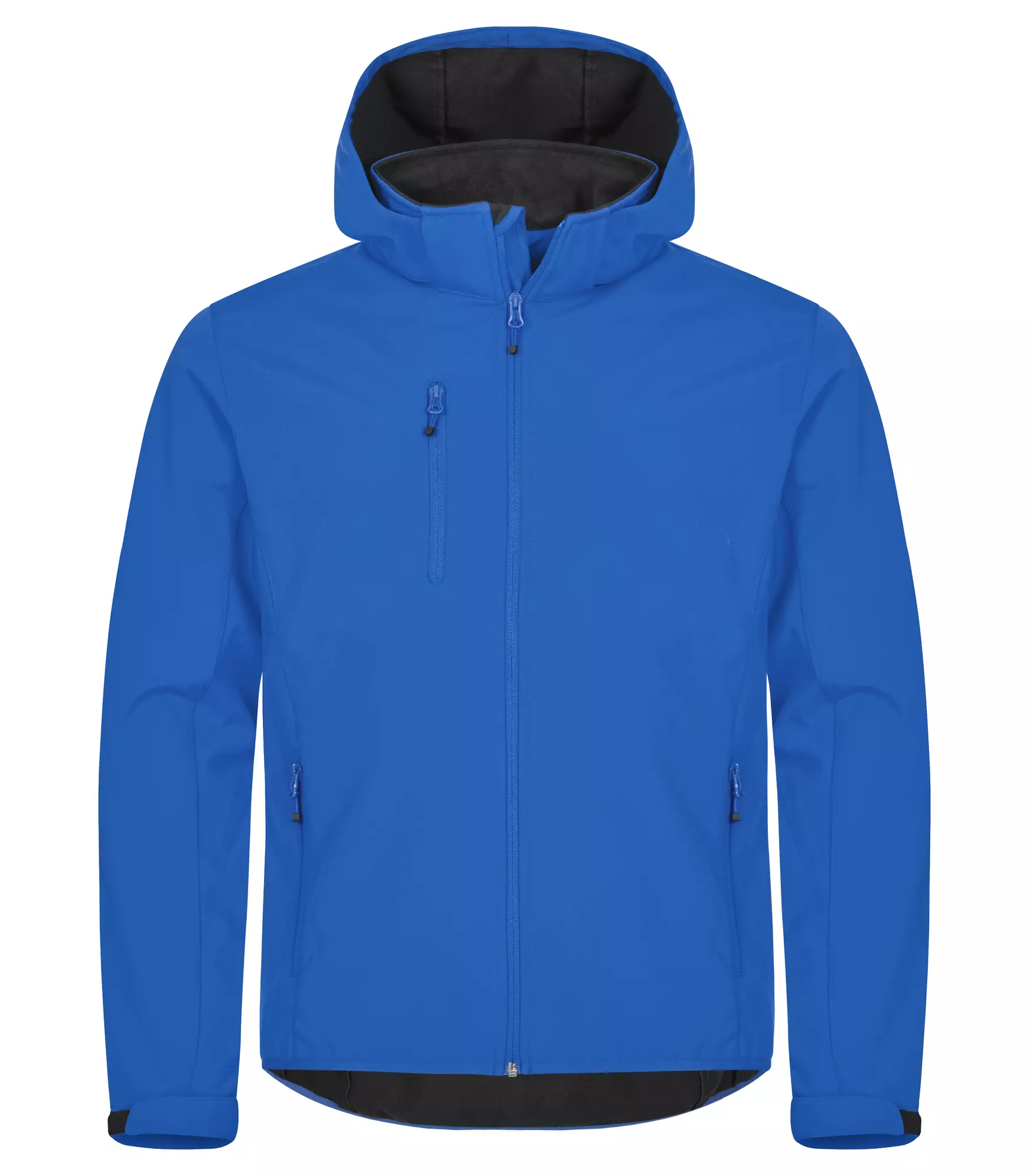 Classic hoody softshell kobaltblauw