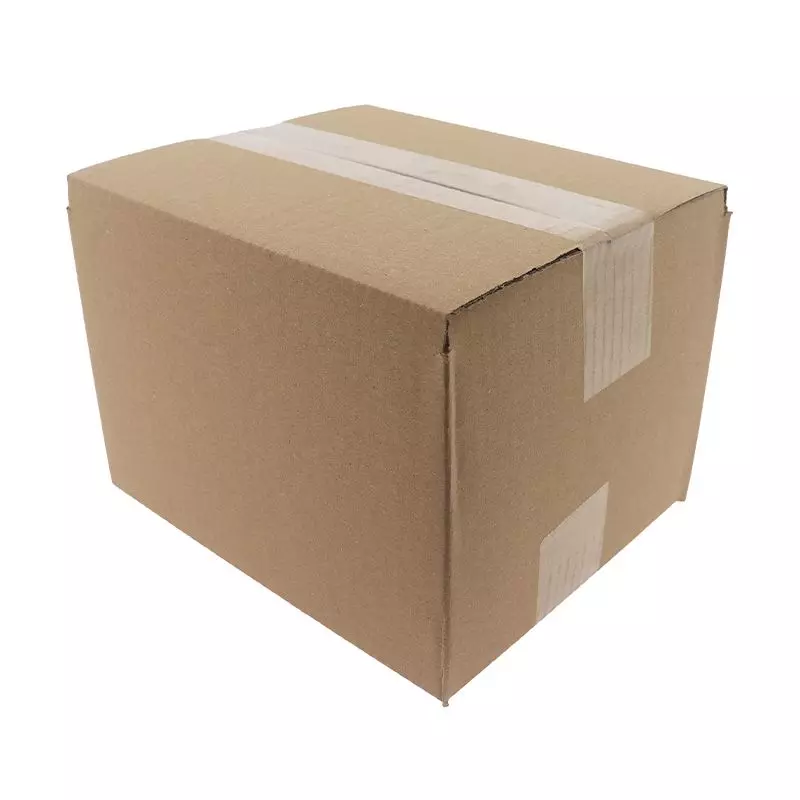 Amerikaanse vouwdoos enkele golf 230x190x160mm B-golf Bruin