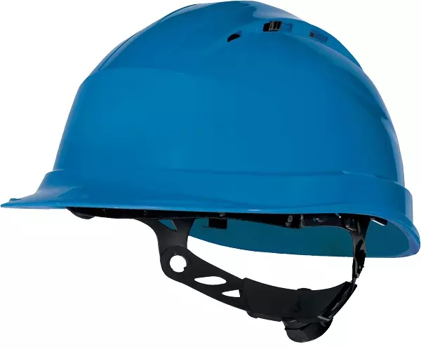 Veiligheidshelm Met Draaiknop Blauw