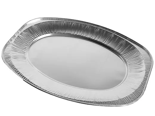 Aluminium serveerschaal ovaal 55cm Groot