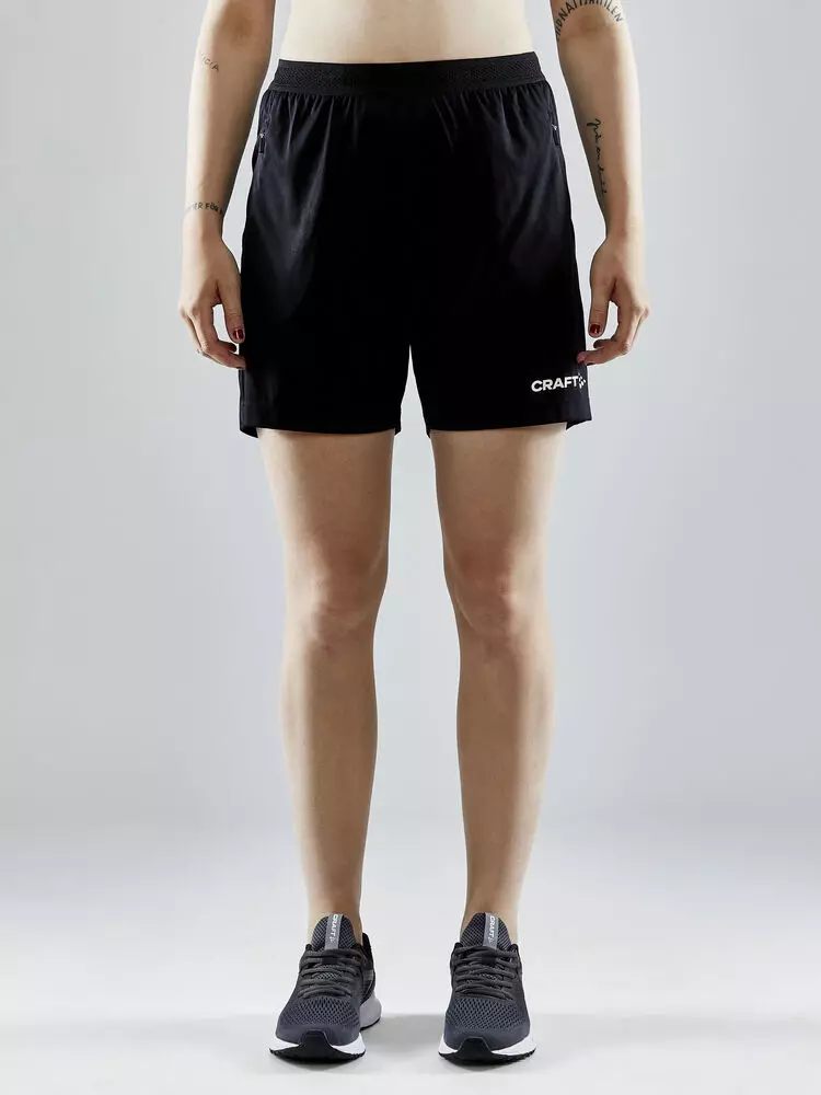 Craft Short Dames - Evolve Zip Pocket - Zwart