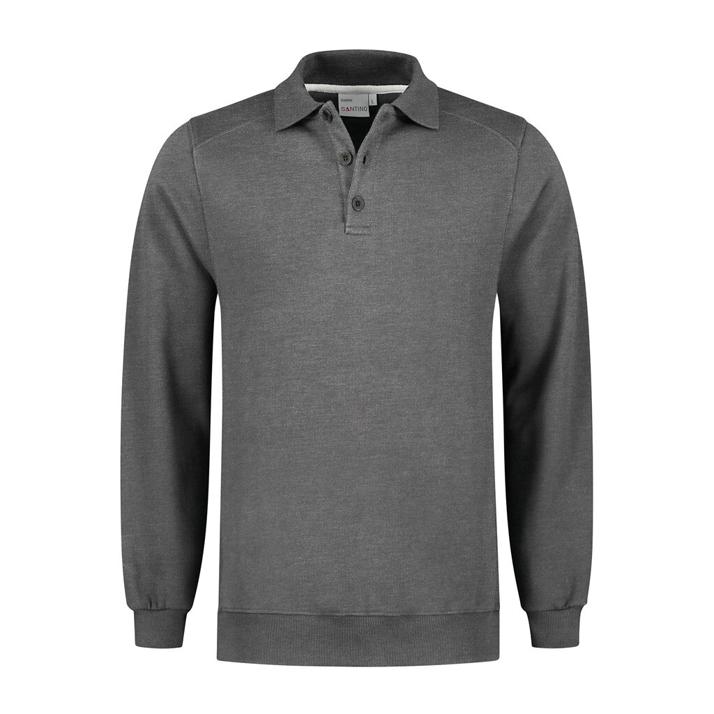 Santino Polosweater Ramon Dark Grey