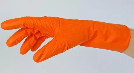 Nitril Handschoen Oranje Poedervrij Ultragrip Maat XL