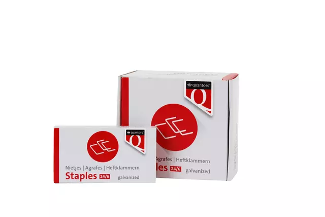 Nietjes 24/6 verzinkt 1000 stuks