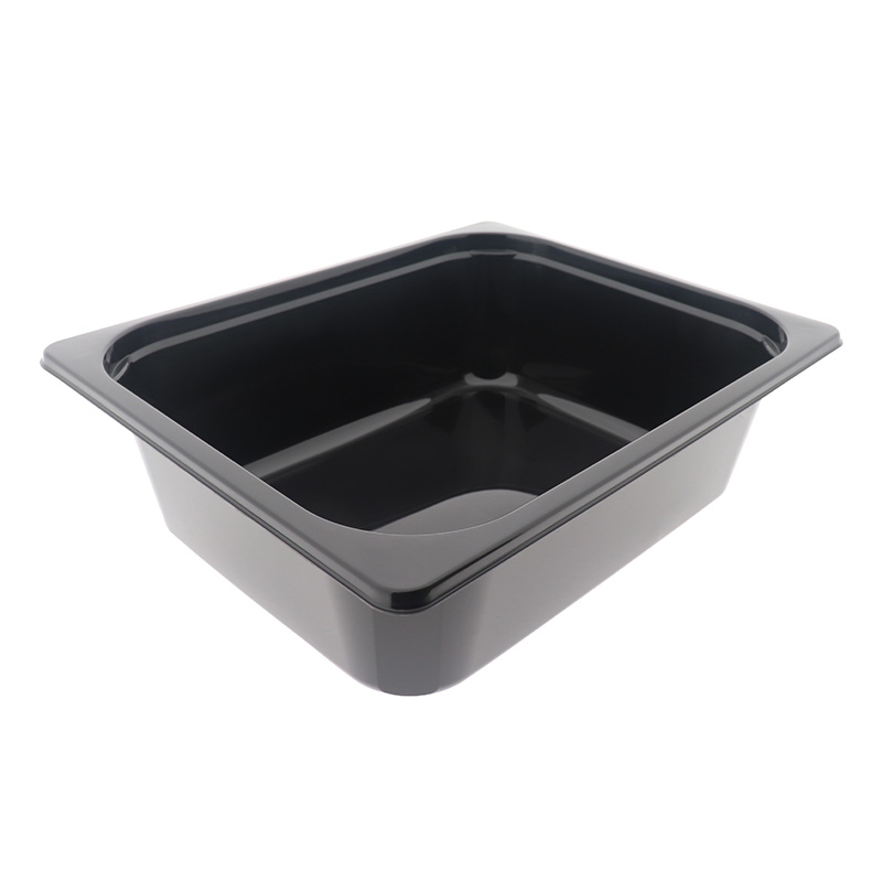 Gastrobak 1/2 zwart 100mm 5800ml spuitgiet (doos à 130st)