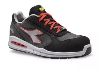 Diadora Run Net Airbox Low S3 Werkschoen Zilver/Rood