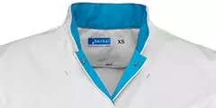 Zorgjas Jill Wit/Azuurblauw De Berkel Dames Kraag