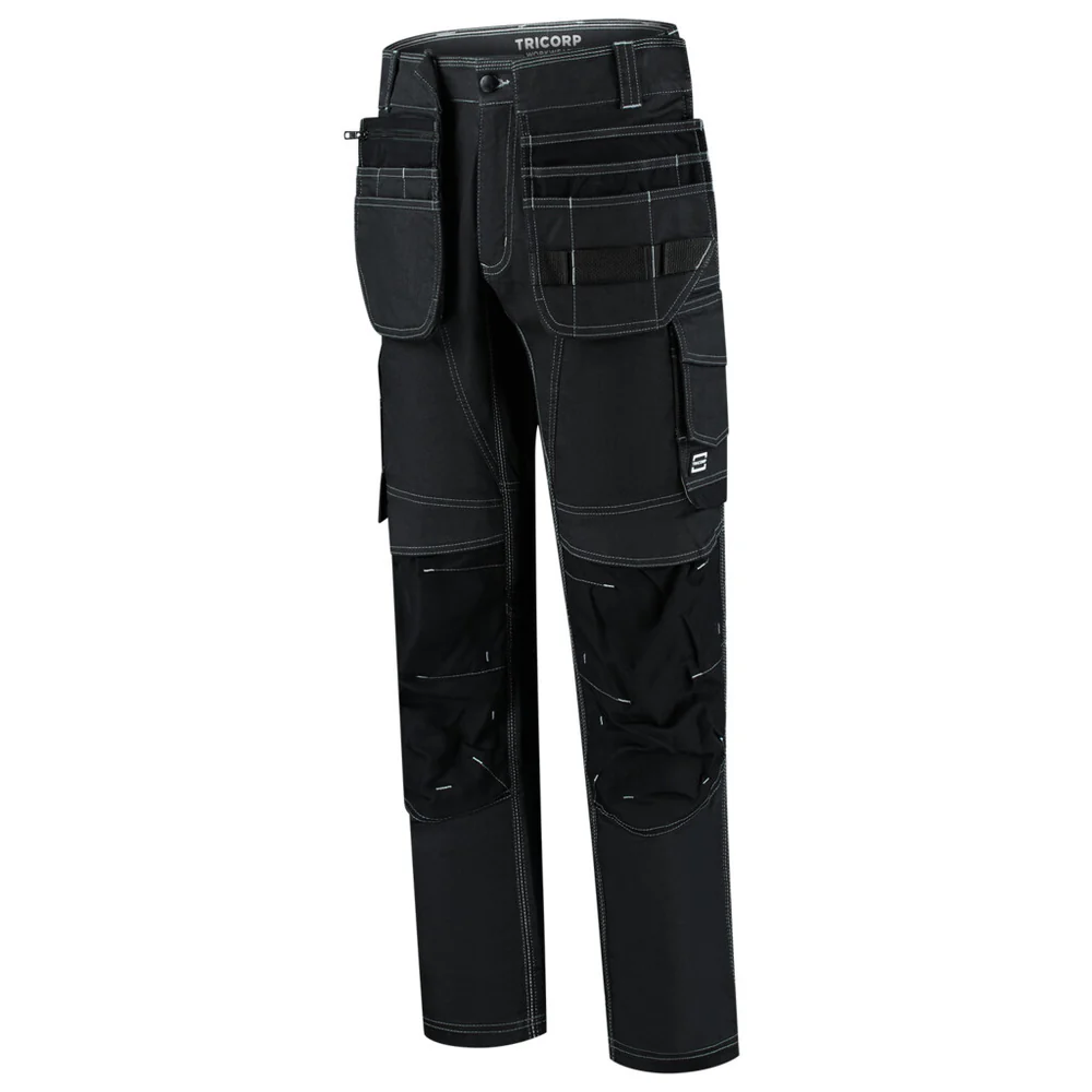 Werkbroek jeans functional stretch Redefined met gereedschapszakken zwart