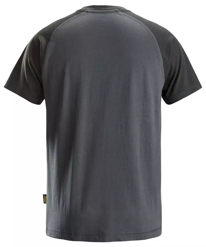 Werk T-Shirt Staalgrijs met Zwart Snickers 2550