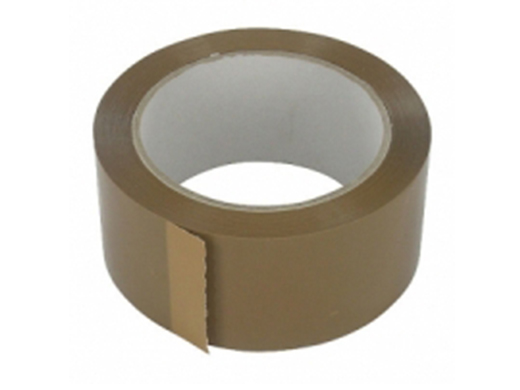 Tape PP 75mmx66m bruin BOPP 28mu type 831