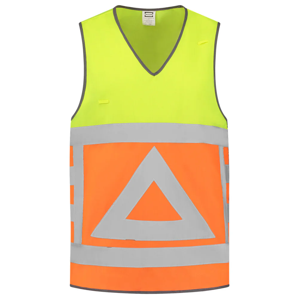 Veligheidsvest verkeersregelaar fluor-oranje/geel