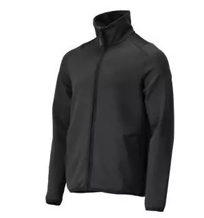 Fleecetrui met rits Customized zwart