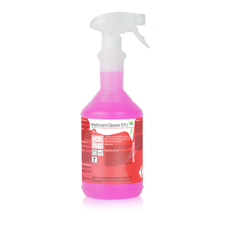 Sanitairreiniger gebruiksklaar RTU sprayflacon à 1 liter (doos à 6st)