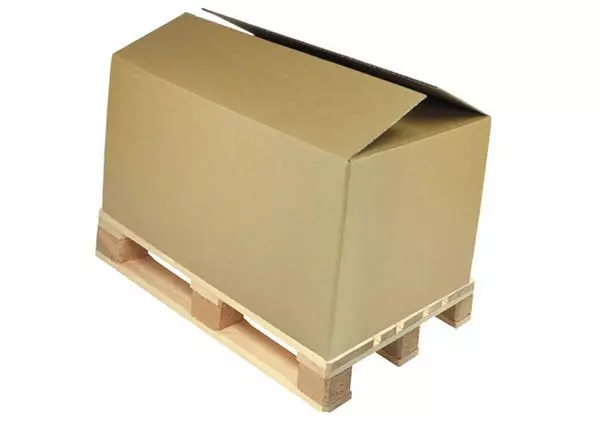 Palletdoos Europallet BC-golf 1175x785x785mm Bruin