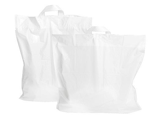 Lusdraagtas LDPE 45x51 +2x5cm 55mu wit