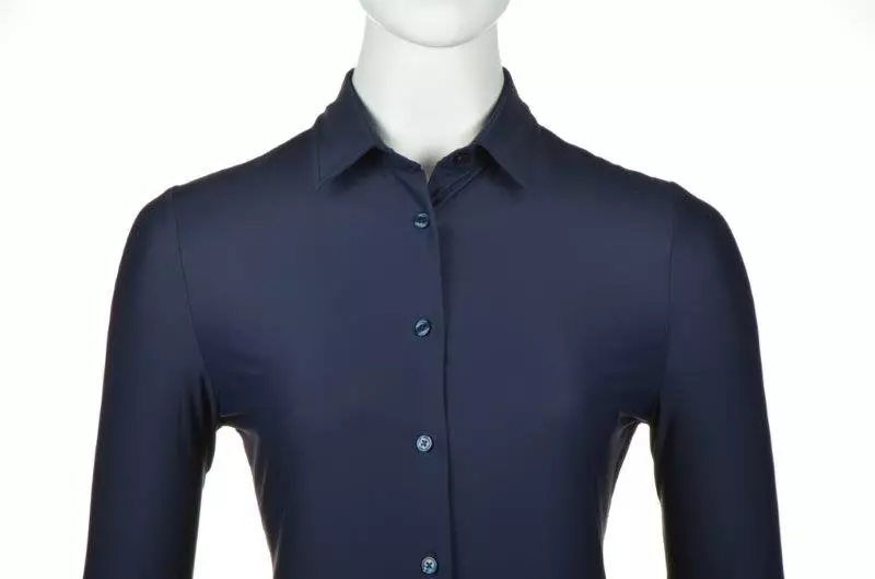 Blouse dames travelstof X3364 marine