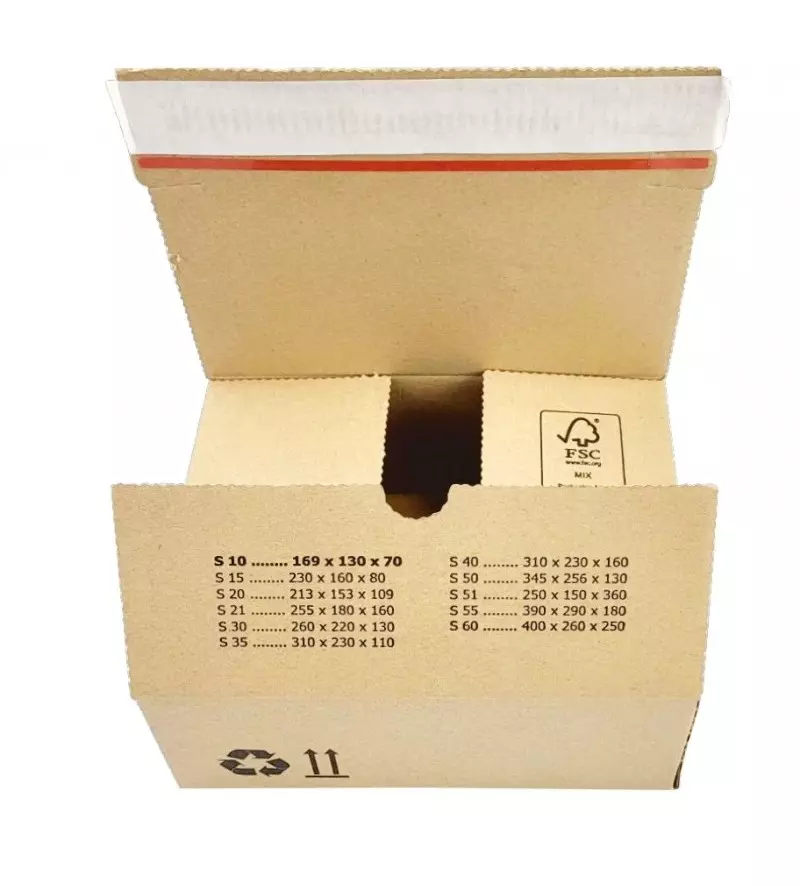 Autolockdoos Enkelgolf 260x220x130mm B-golf Bruin