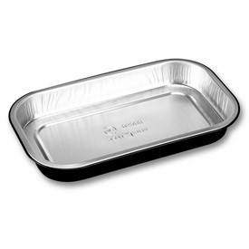 Aluminium bak 234x138x30mm zwart 700ml Ready2Cook (buitenmaat)