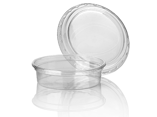 Bak PP 125ml Ø101x27mm transparant