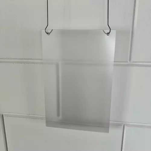 Prijskaarthoes vertikaal voor 210x297 mm