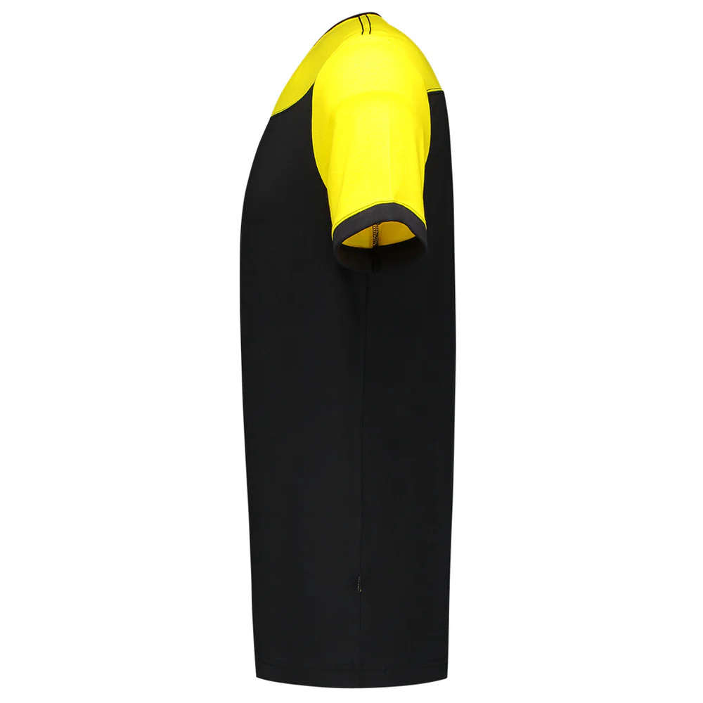 T-shirt Bicolor naden black-yellow