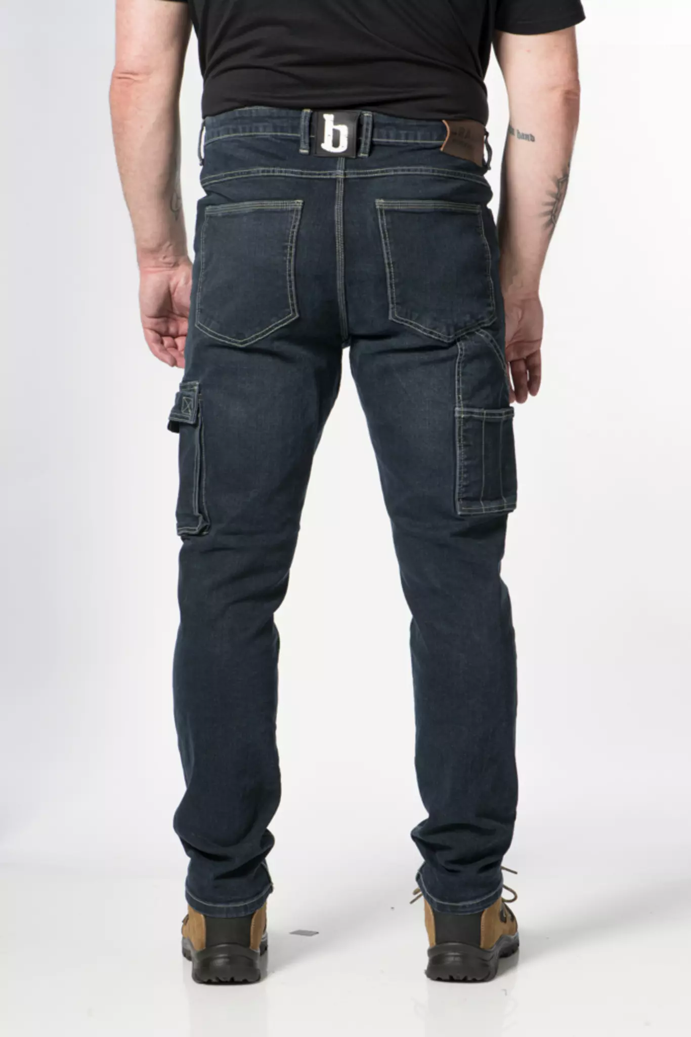 Spijkerbroek David R12 lengte 34 medium blauw