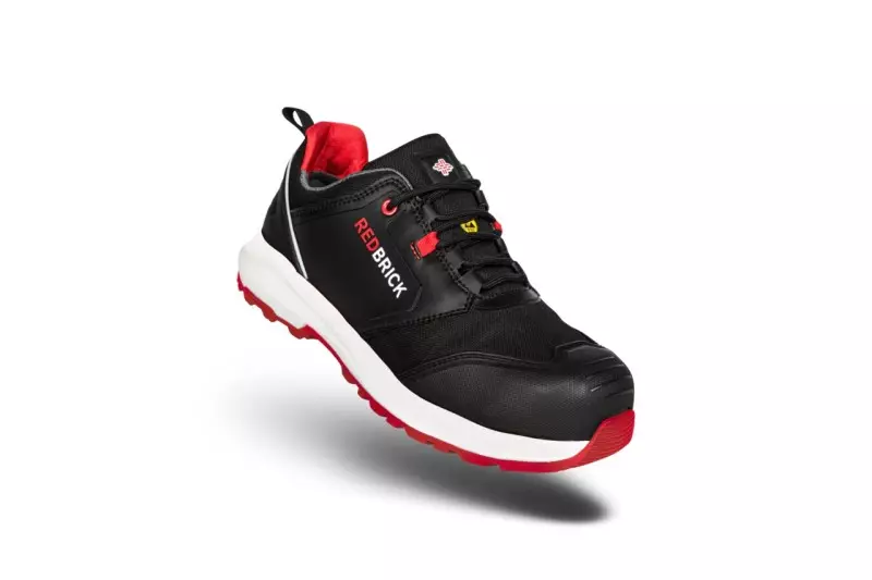 Redbrick Pulse Low S3 veiligheidsschoen Zwart/Rood