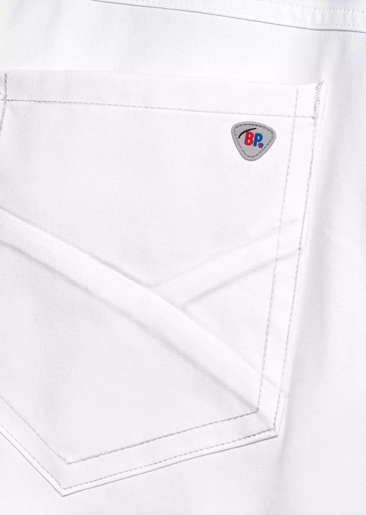 Spijkerbroek BP 1756 slim fit heren lengte 34 wit