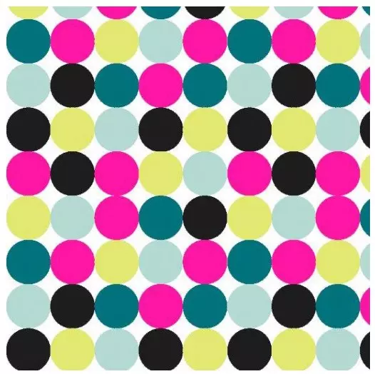 Cadeaupapier Dots Multicolour 50cmx200m 80grs