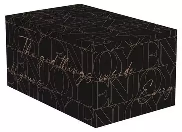 Kerstdoos Moments Met Handgrepen Kraft 390x290x130mm Zwart