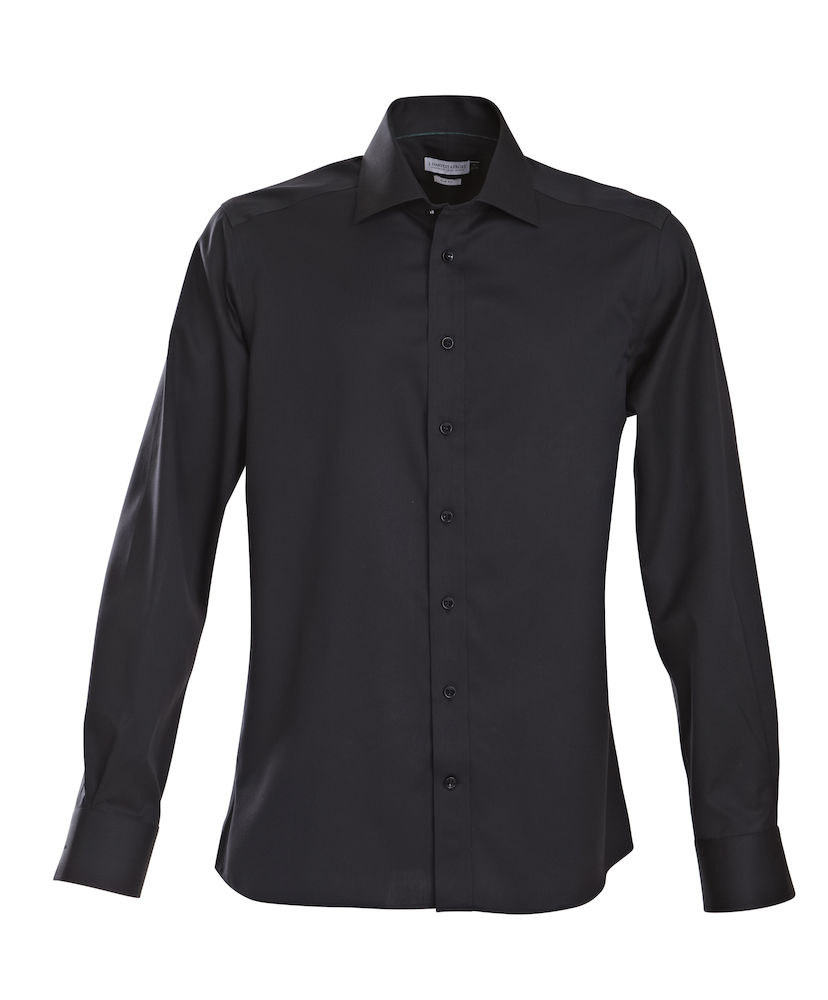 Overhemd Green Bow 01 Regular fit zwart Harvest & Frost