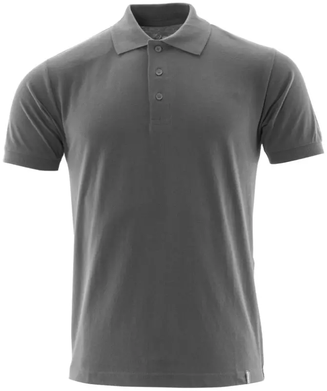 Poloshirt moderne pasvorm Crossover donkerantraciet
