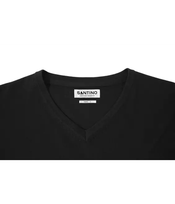 Sweater Porto v-hals zwart