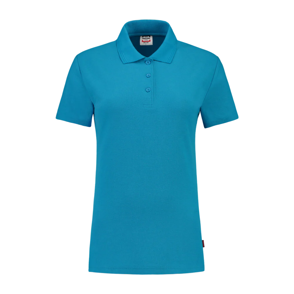 Polo dames slim fit PPFT-180 turquoise