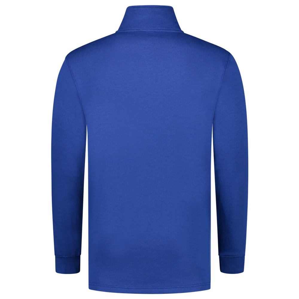 Sweater met ritskraag kobaltblauw ZS-280