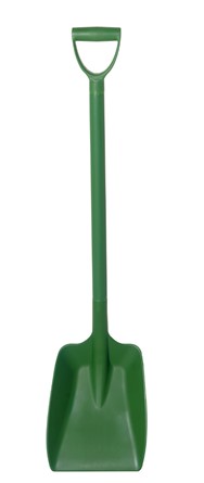 Schop PSH13G groen met D-greep 115x32x26cm