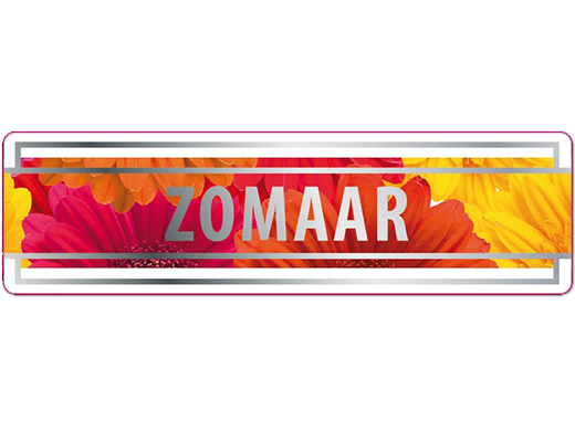 Etiket Zomaar 70x20mm rechthoekig