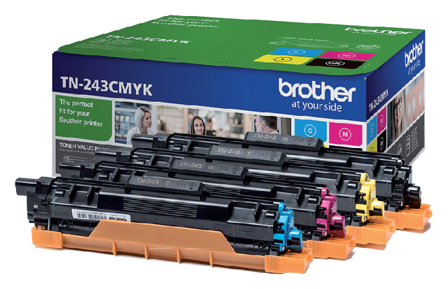 Toner Brother TN-243 zwart + 3 kleuren