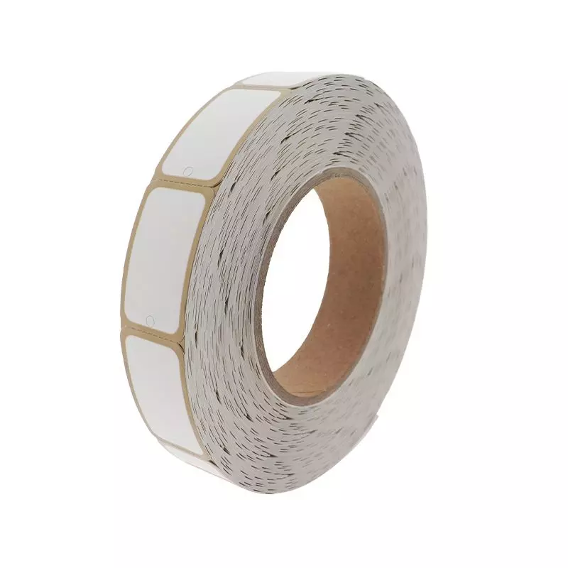 Hangetiket 25x42mm Wit/Goud 1000 stuks