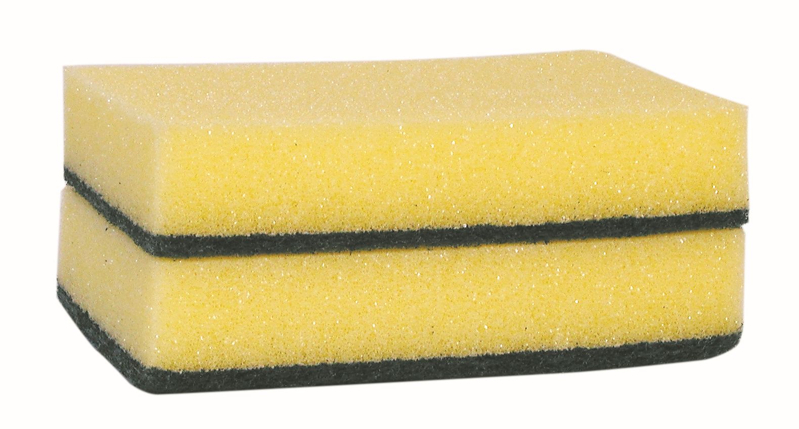 Combispons geel/groen 140x95x28mm (pak Ã  10st)