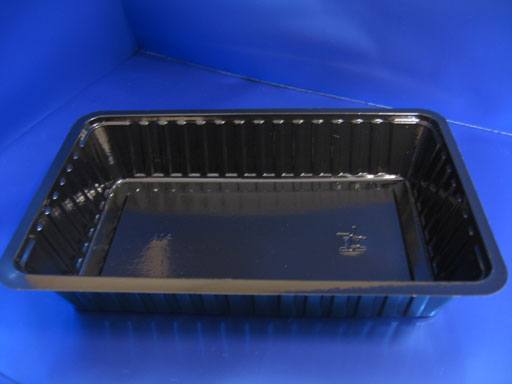 Snackbak A14 200x120x35mm zwart (doos Ã  1000st)