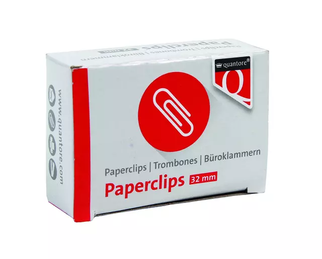 Paperclip 32mm Lang - Quantore - 100 stuks
