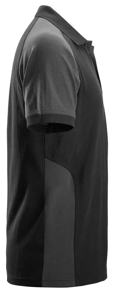 Polo shirt zwart/staalgrijs 2750