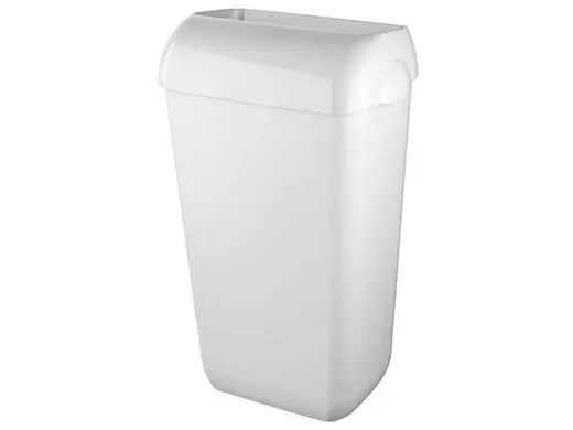 Afvalbak 23 Liter met open inworp wit Quartz