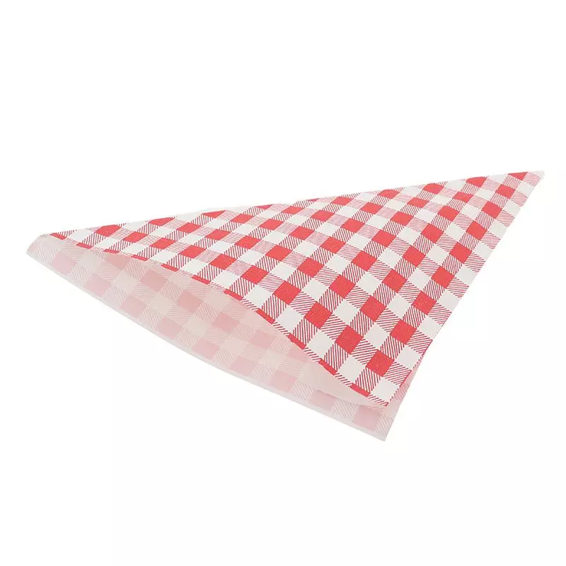 Puntzak Friet Rode Ruit Ersatz Papier 2000 stuks