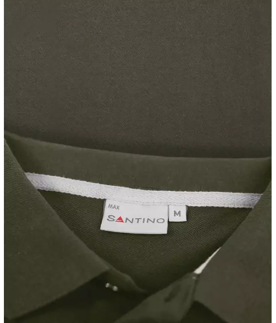 Poloshirt Santino Max army legergroen