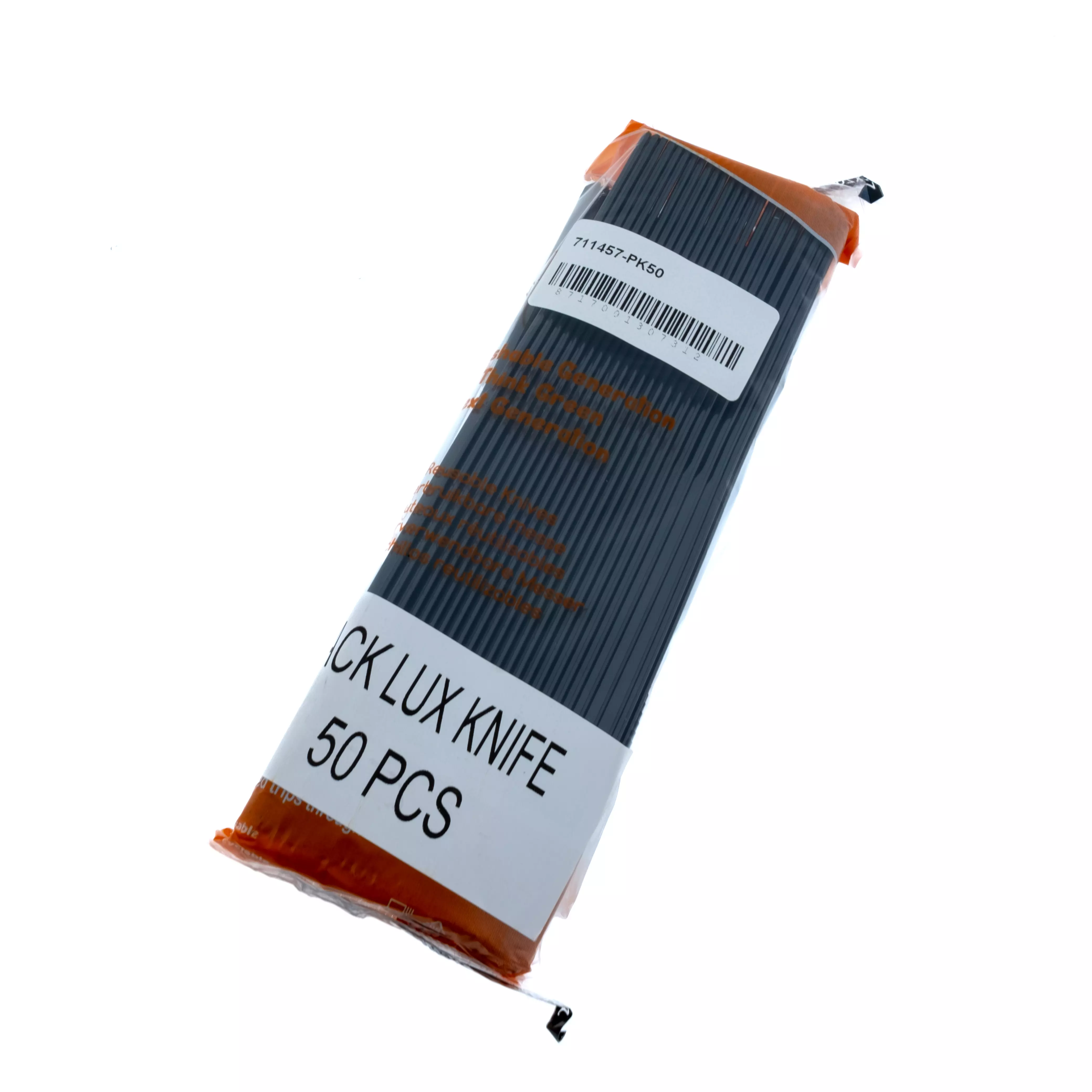 Mes herbruikbaar PP 165mm zwart budget lijn (doos à 1000st)