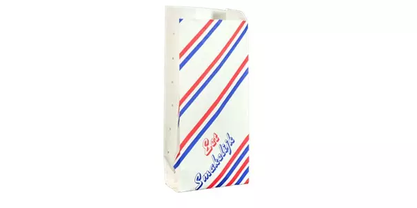 Snackzak Eet Smakelijk 1-pond Ersatz Papier 13/8½x32cm 1200 stuks